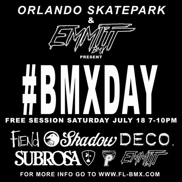 #BIKEDAY Free session at Orlando Skatepark