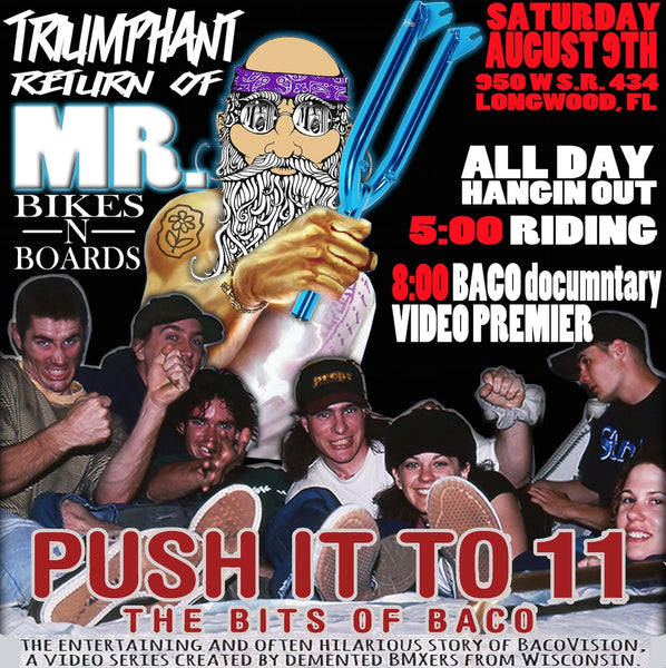 Grand reopening August 9th and Baco Documentary premier