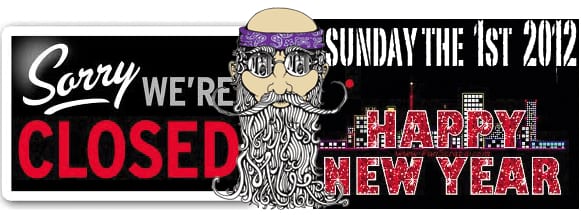 Friday and Saturday SALE+Closed on New Years Day