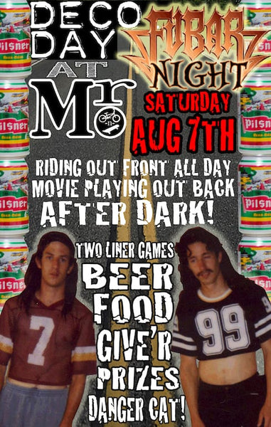 Deco. day and FuBar night