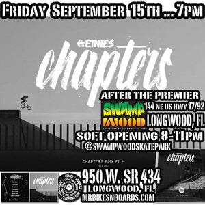 Etnies "Chapters" premier 7pm then SwampWood 8-11pm