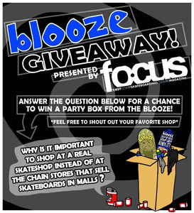 blooze giveaway presented by focus