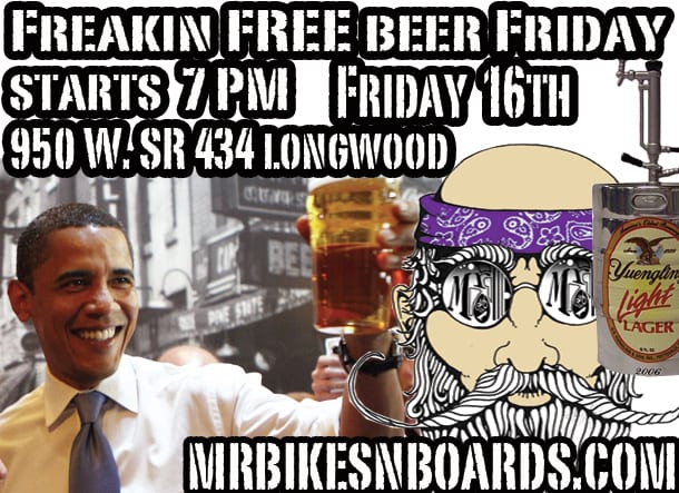 Back to school starts Friday and Free BEER