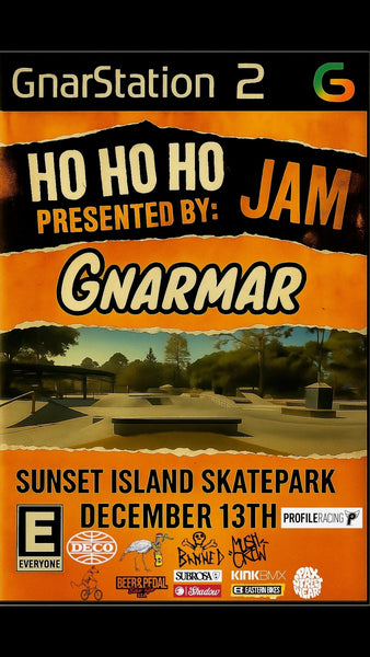 HO HO HO Gnarmar Eustis SkatePark Jam and Toy Drive