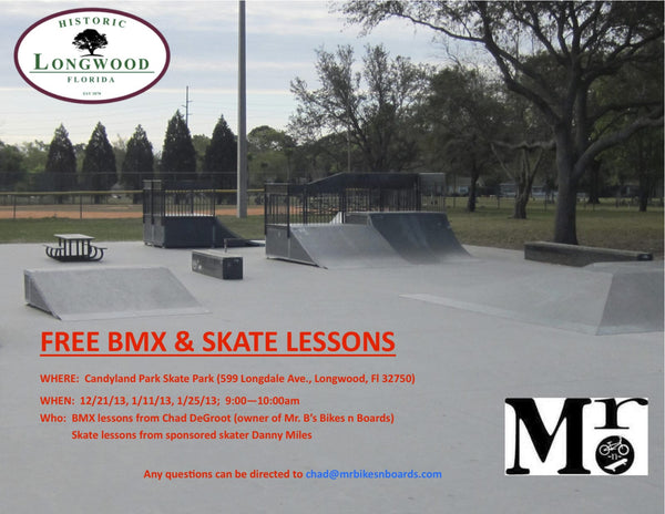 FREE BMX and SKATE lessons at Candyland Skatepark