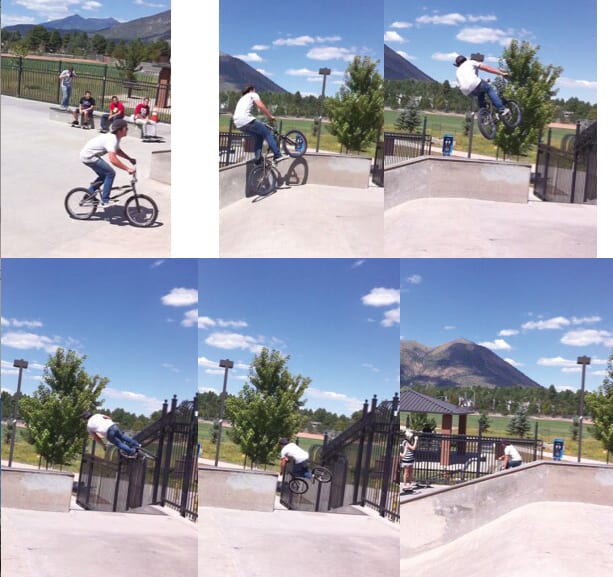 Mat Olson crazy gap to fence + go scare people