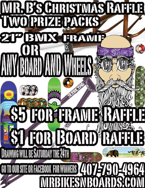 Christmas Raffle $5 Frame and $1 Board
