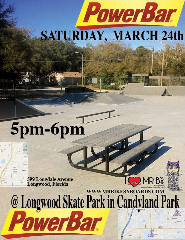 PowerBar Day at Longwood Skatepark Candyland Mr. Bikes n Boards