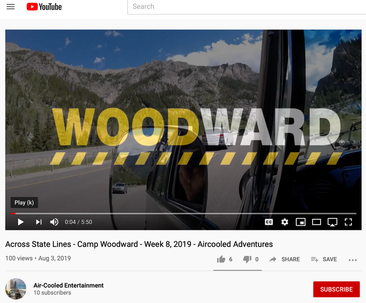 Mat Olson Across State Lines - Camp Woodward - Week 8, 2019 - Aircooled Adventures