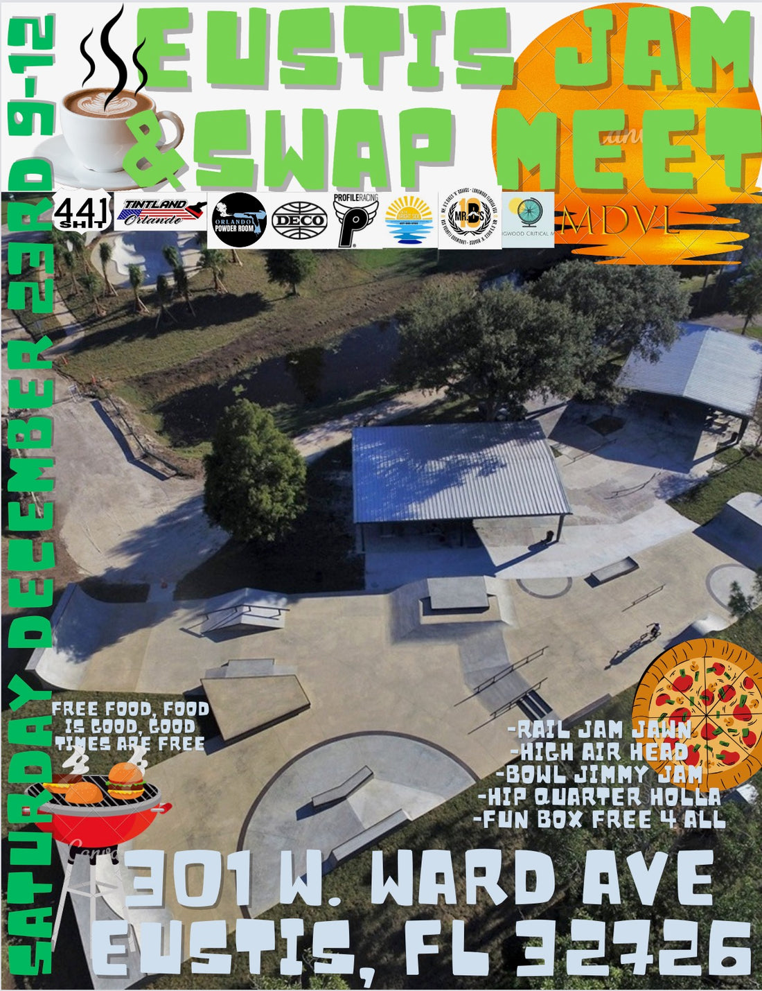 EUSTIS POP UP BMX JAM AND SWAP MEET PLUS MERRY BMXMAS KIDS FUNDRAISER!