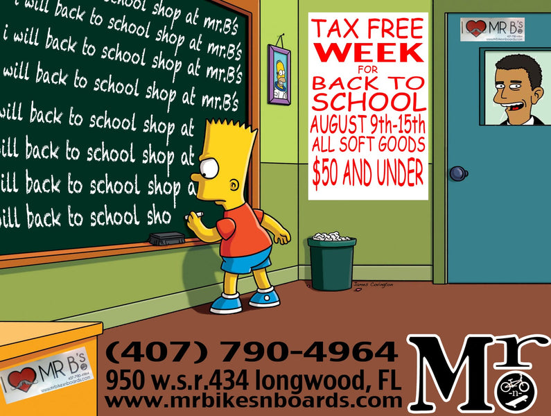 Tax Free week and Back to school