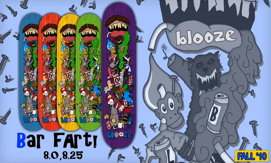 Mr. B's Welcomes Blooze Skateboards