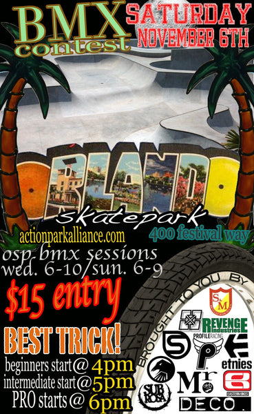 OSP BMX Jam on Sat Nov 6th