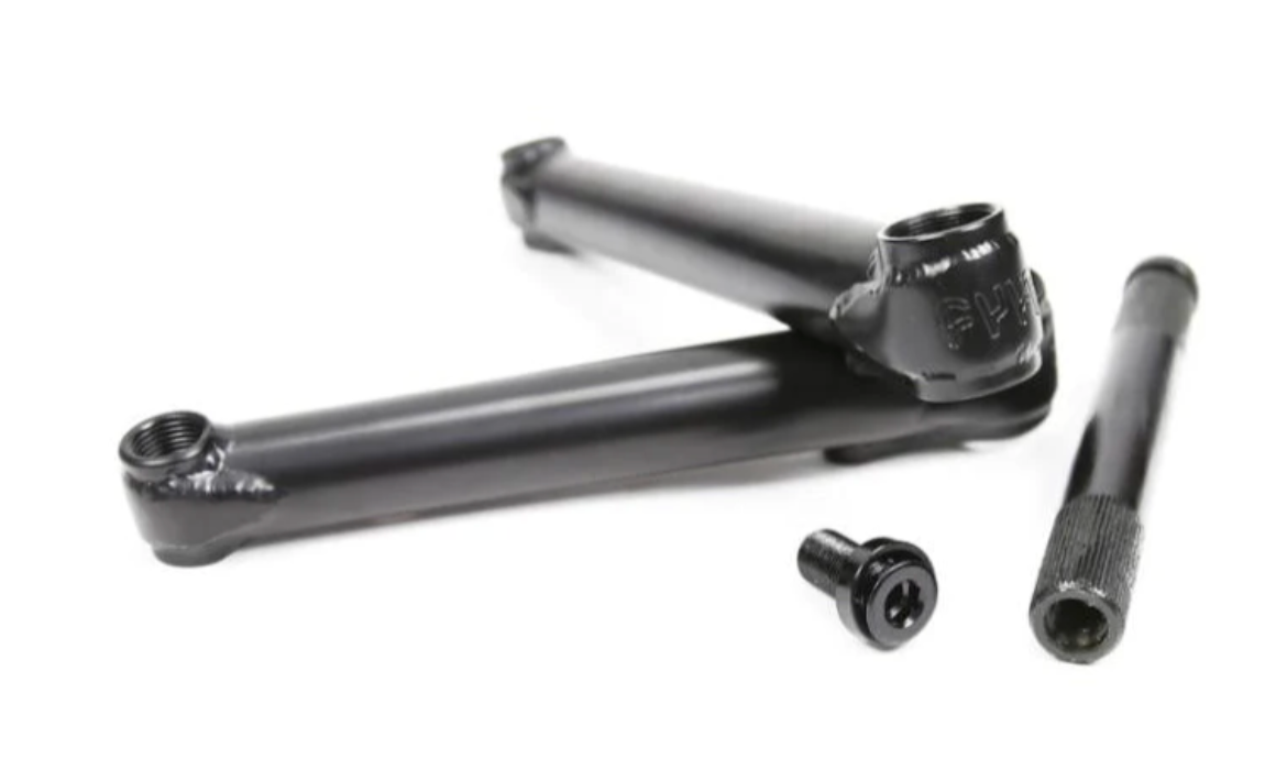 CULT BLACK CRANK SET WITH SPINDLE AND BOLTS
