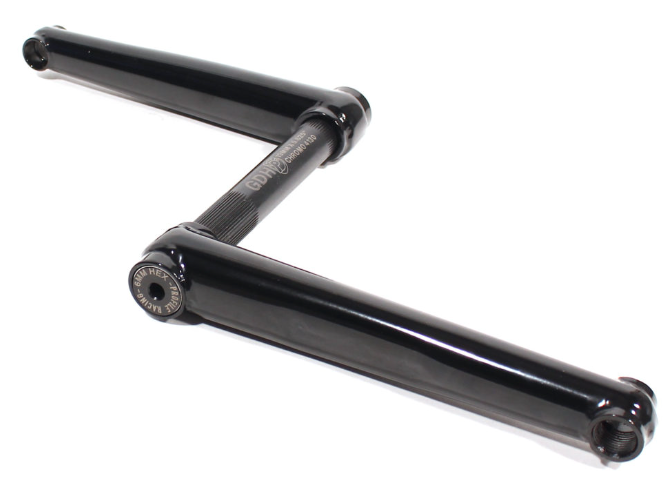 PROFILE RACING CRANK SET BLACK WITH GDH SPINDLE 48 SPLINE