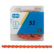 KMC S1 FULL LINK ORANGE CHAIN BMX