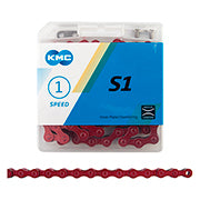 KMC S1 FULL LINK RED CHAIN BMX