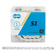 KMC S1 WHITE FULL LINK CHAIN BMX