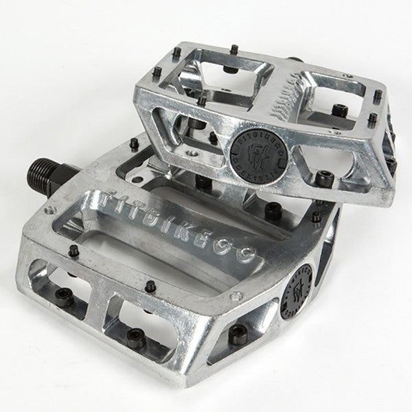 FIT BIKE CO METAL PEDALS SILVER PAIR