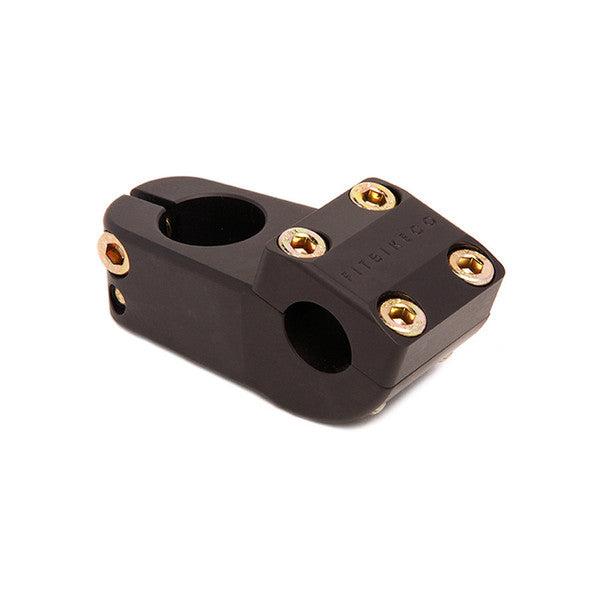FIT BIKE CO BLACK STEM GOLD BOLTS