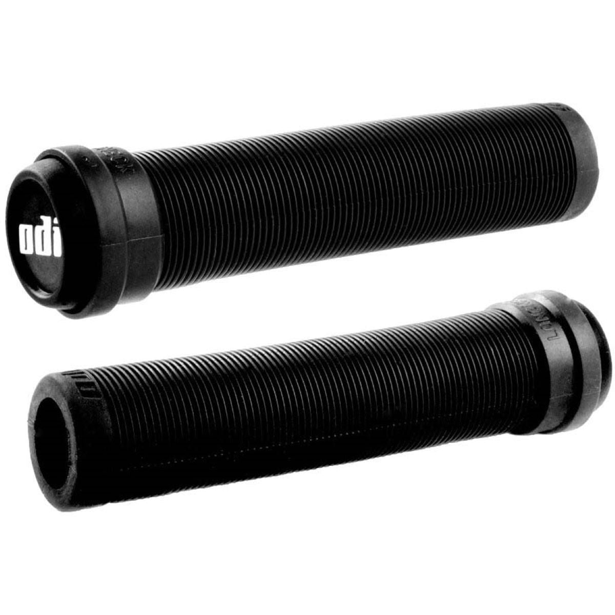 ODI FLANGELESS LONGNECK BMX GRIPS PAIR BLACK