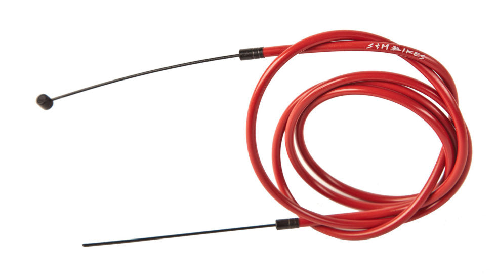 S&M RED BMX BRAKE CABLE