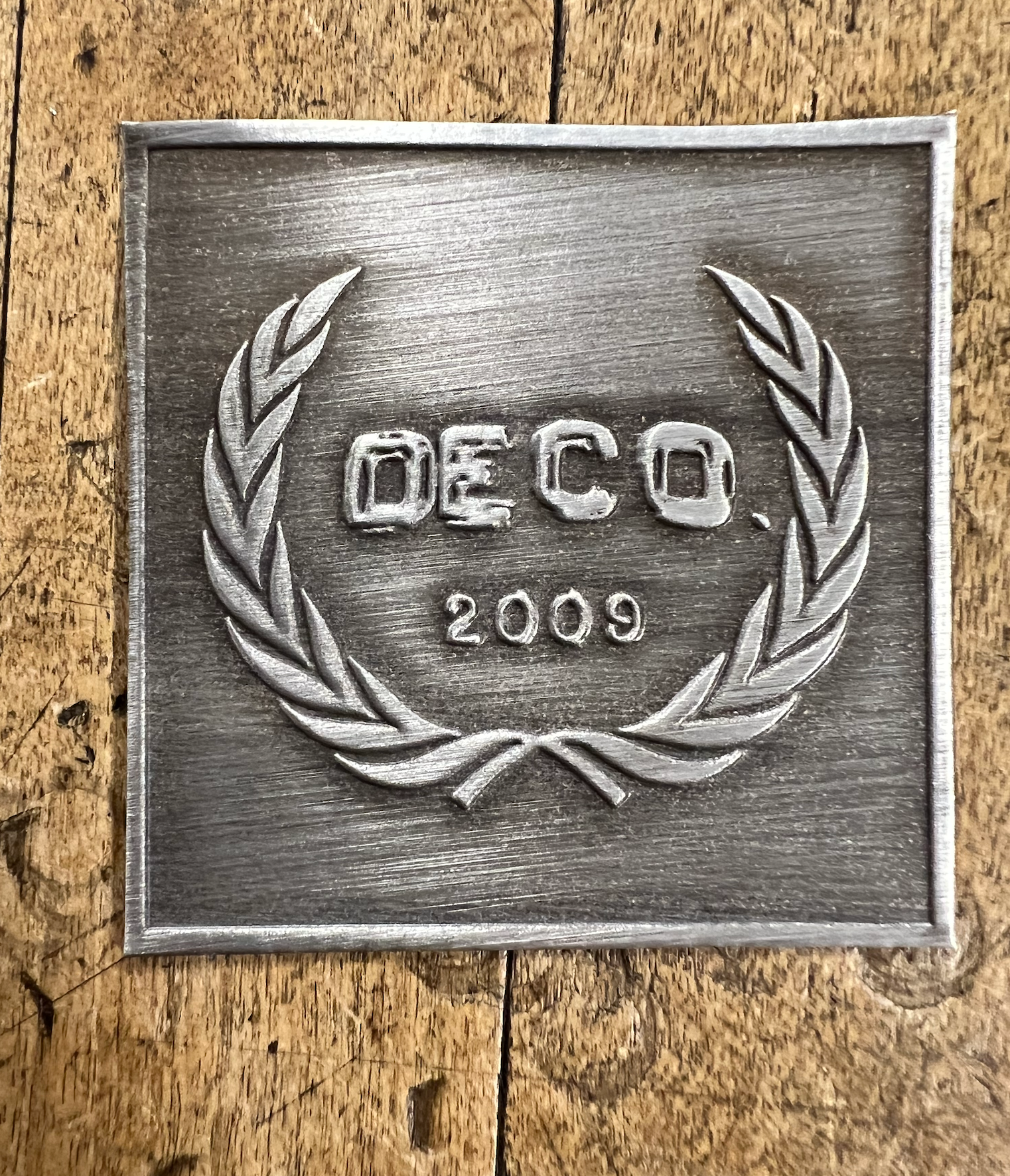 DECO BMX PEWTER BADGE