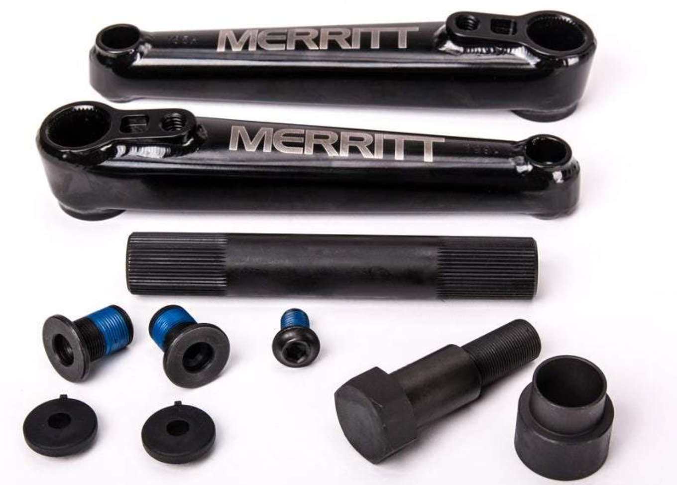MERRITT BMX CRANK SET BLACK 22MM WITH CRANK PULLER TOOL BMX