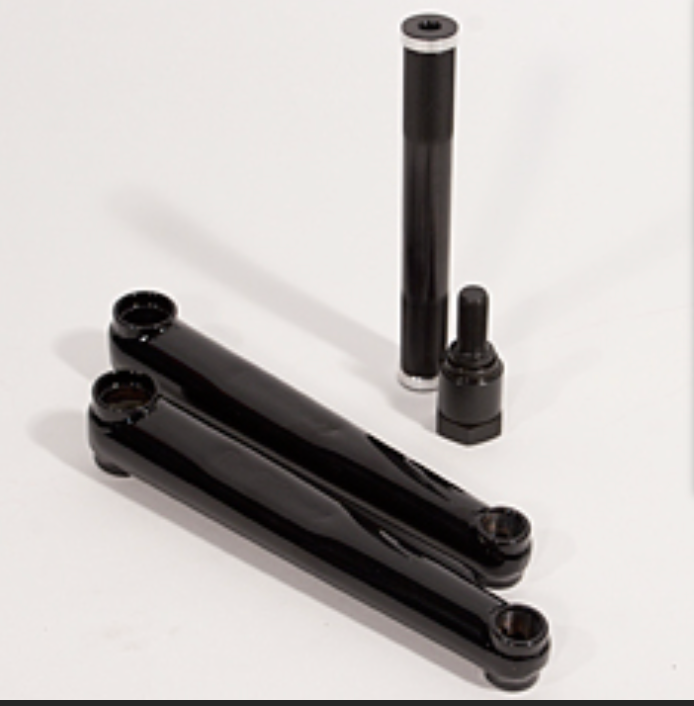 PROFILE RACING CRANK SET BLACK WITH SPINDLE AND CRANK PULLER