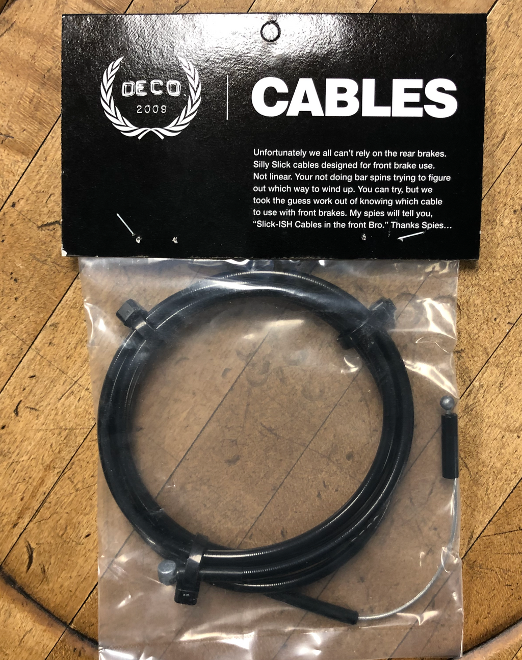 DECO BMX SLICK-ISH BRAKE CABLE BLACK 