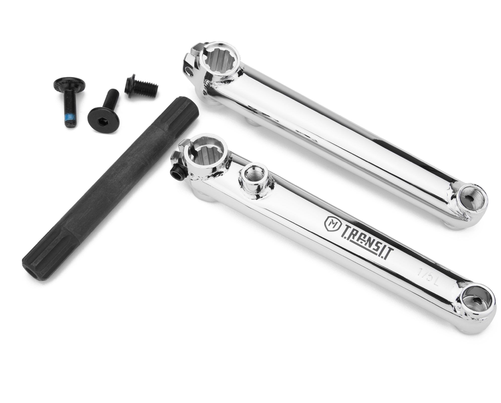 MISSION CRANK SET CHROME 175MM RHD/LHD BMX