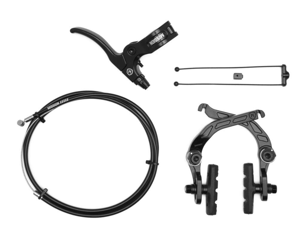 MISSION BLACK BMX 990 BRAKE KIT LEVER CABLE BRAKE BLACK