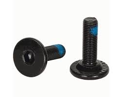 8 SPLINE SPINDLE BOLTS PAIR BLACK