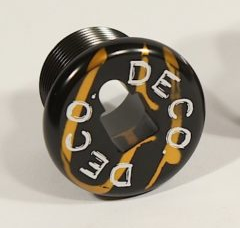 DECO BMX COMPRESSION FORK CAP BLACK N GOLD