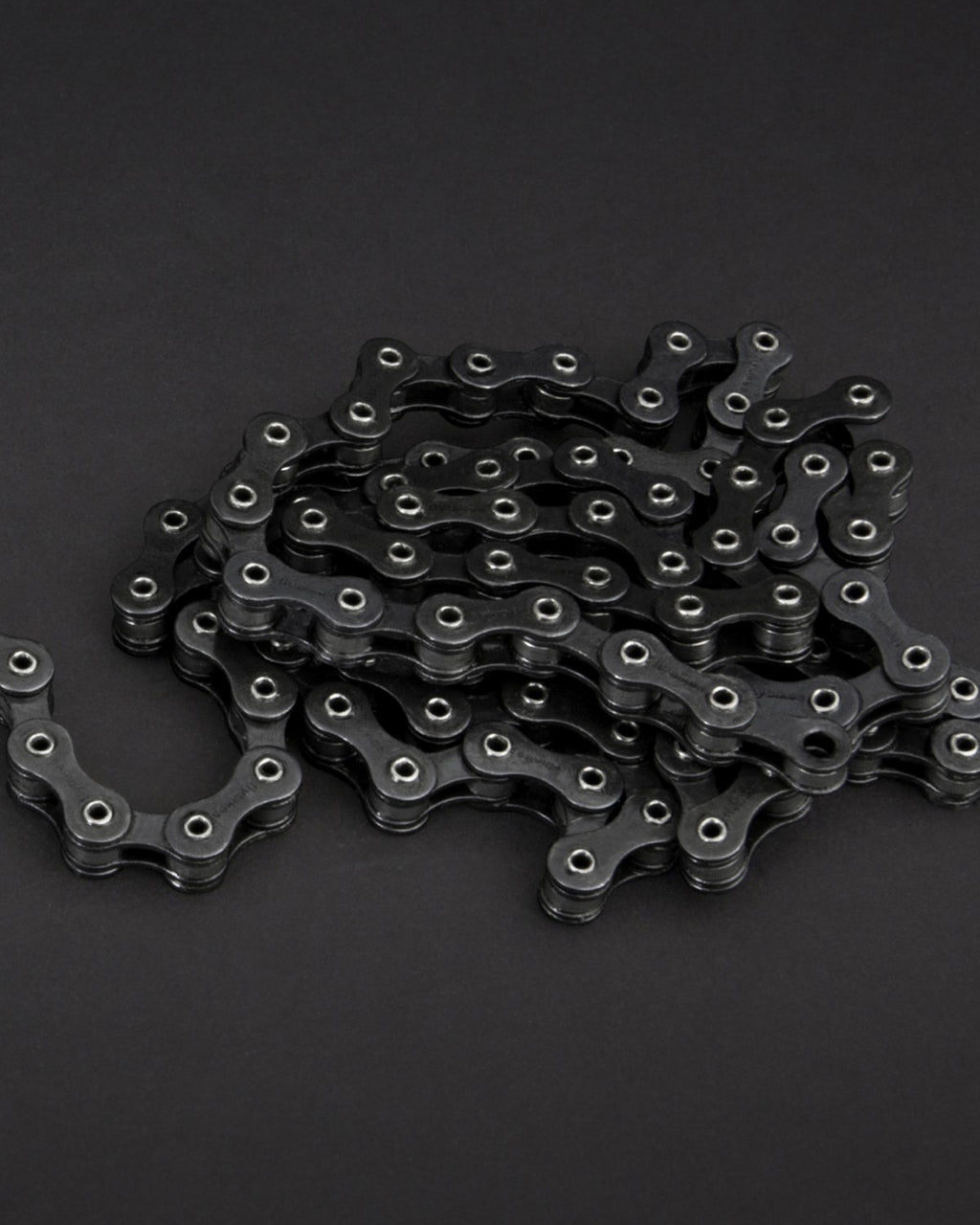 HOLLOW PIN FULL LINK CHAIN BLACK
