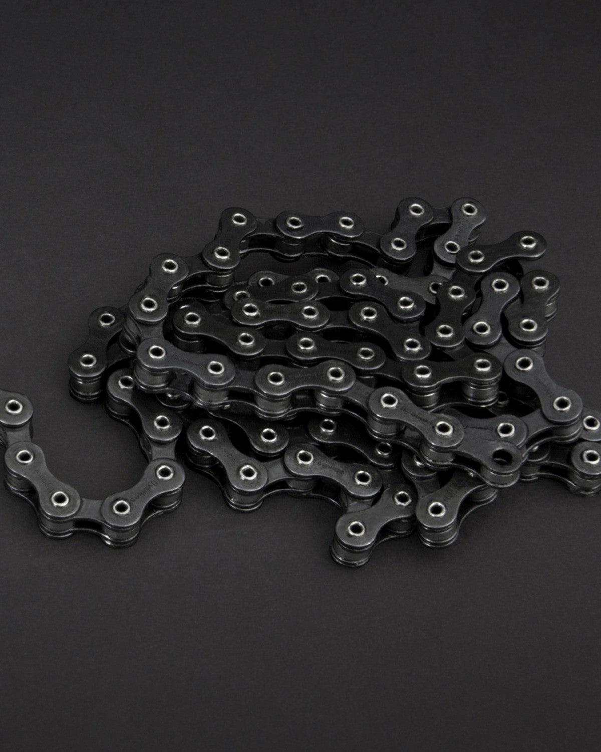 HOLLOW PIN FULL LINK CHAIN BLACK